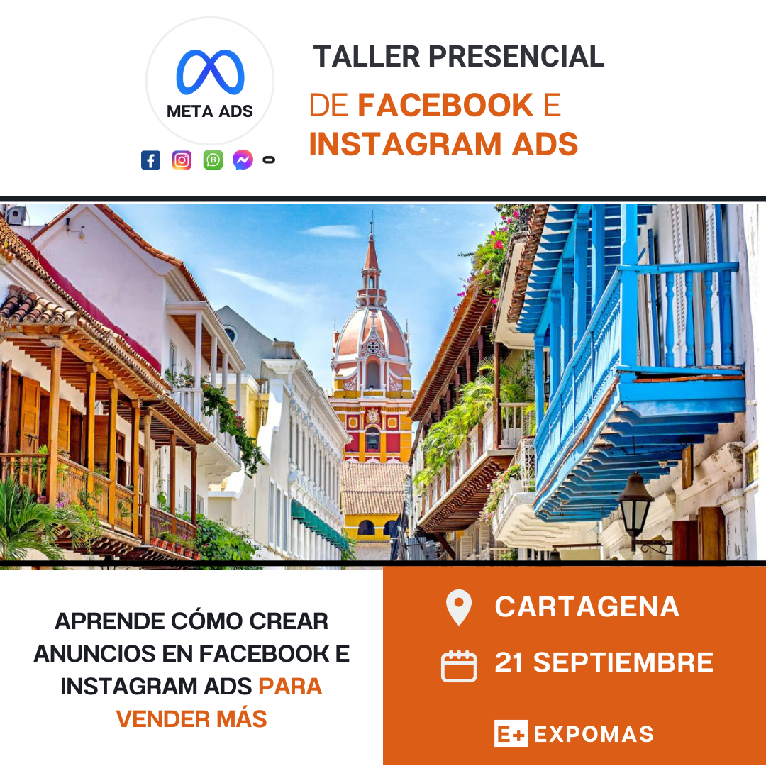 Taller de facebooke e instagram ads en cartagena