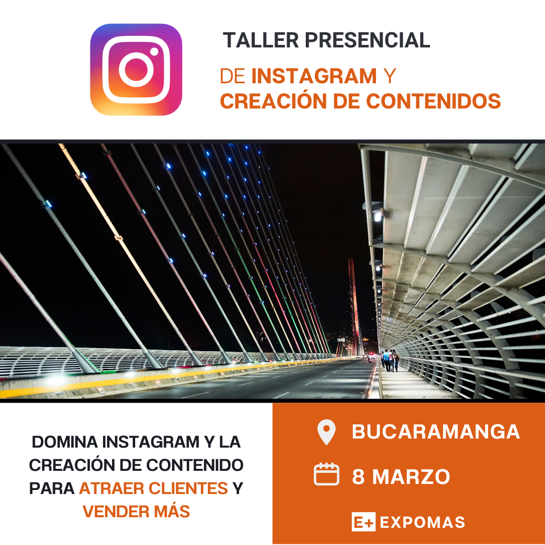 taller de instagram y creacion de contenido en bucaramanga